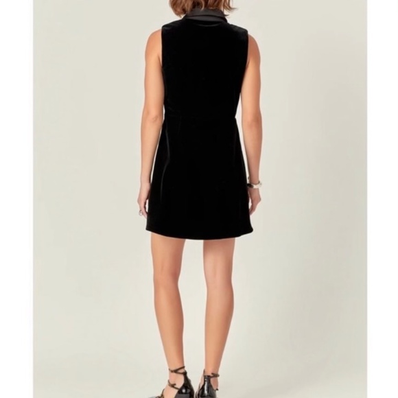 English Factory Black Velvet Mini Dress - Picture 3 of 7